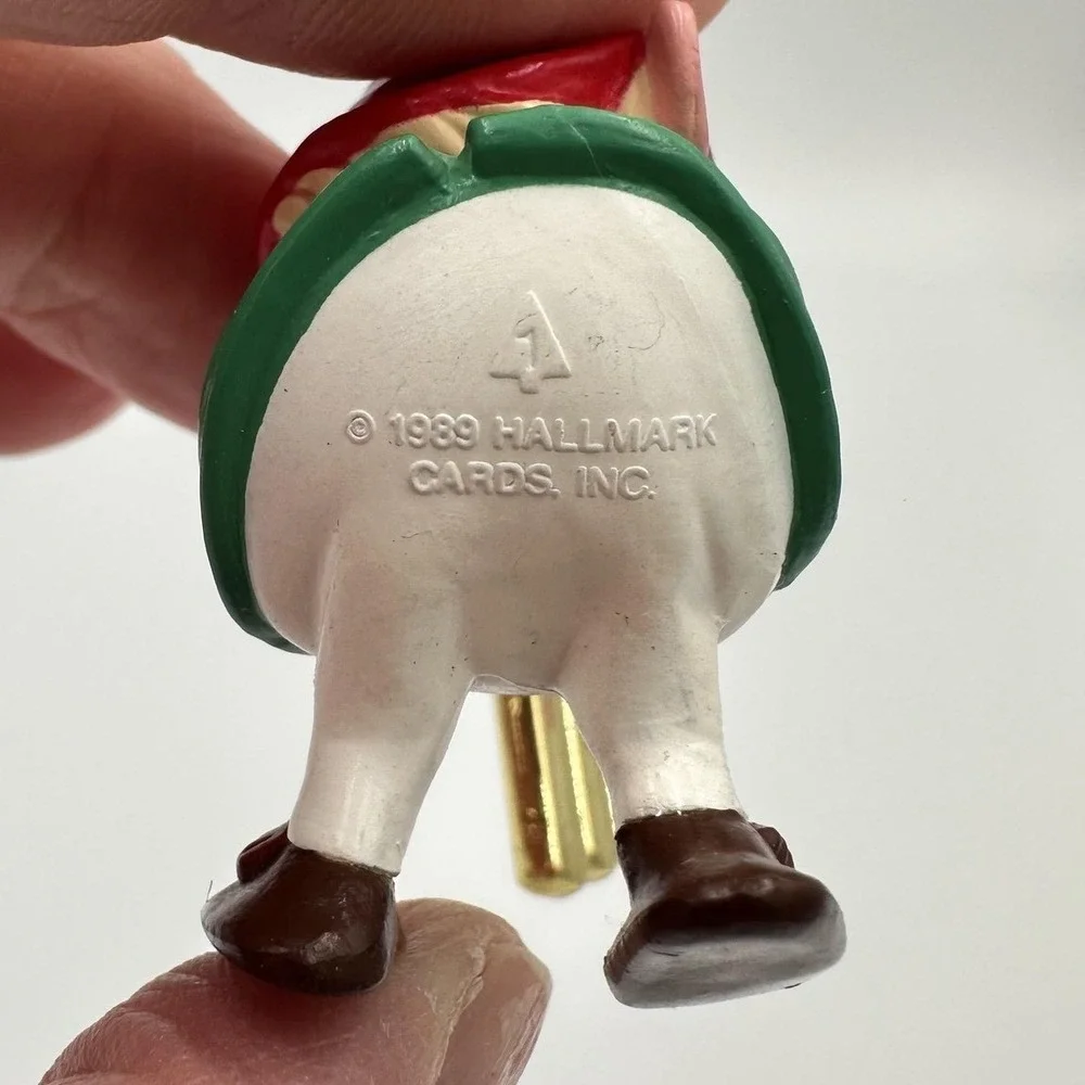 Vintage 1989 Hallmark Hark!‎ It's Herald Keepsake Ornament Elf First Series Tree